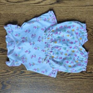 Kissy Kissy 6-9M tropical two piece outfit